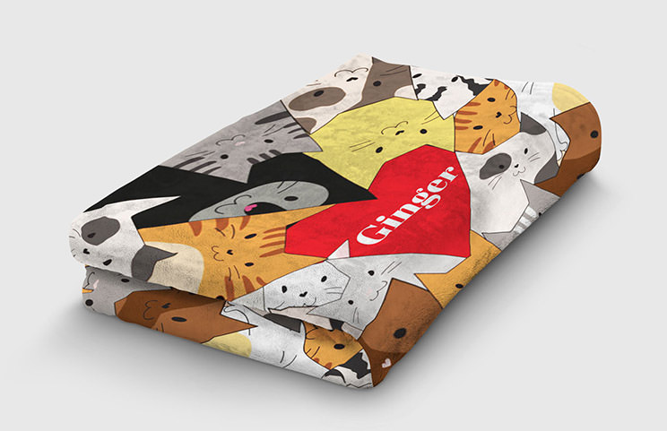 Couverture chat personnalisée | Printerpix