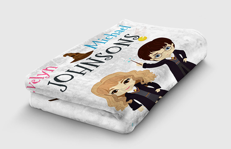 Couverture sorcier personnalisée